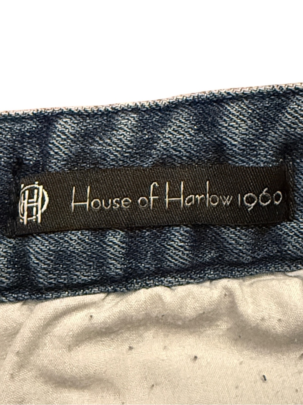 House of Harlow 1960 Braided High Rise Denim Shorts Size 30 Fits 28 Boho - Picture 4 of 13